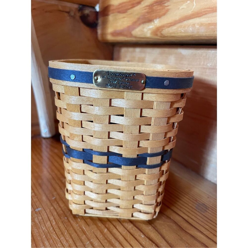 Longaberger J.W. Collection Miniature 1997 Edition Waste Basket